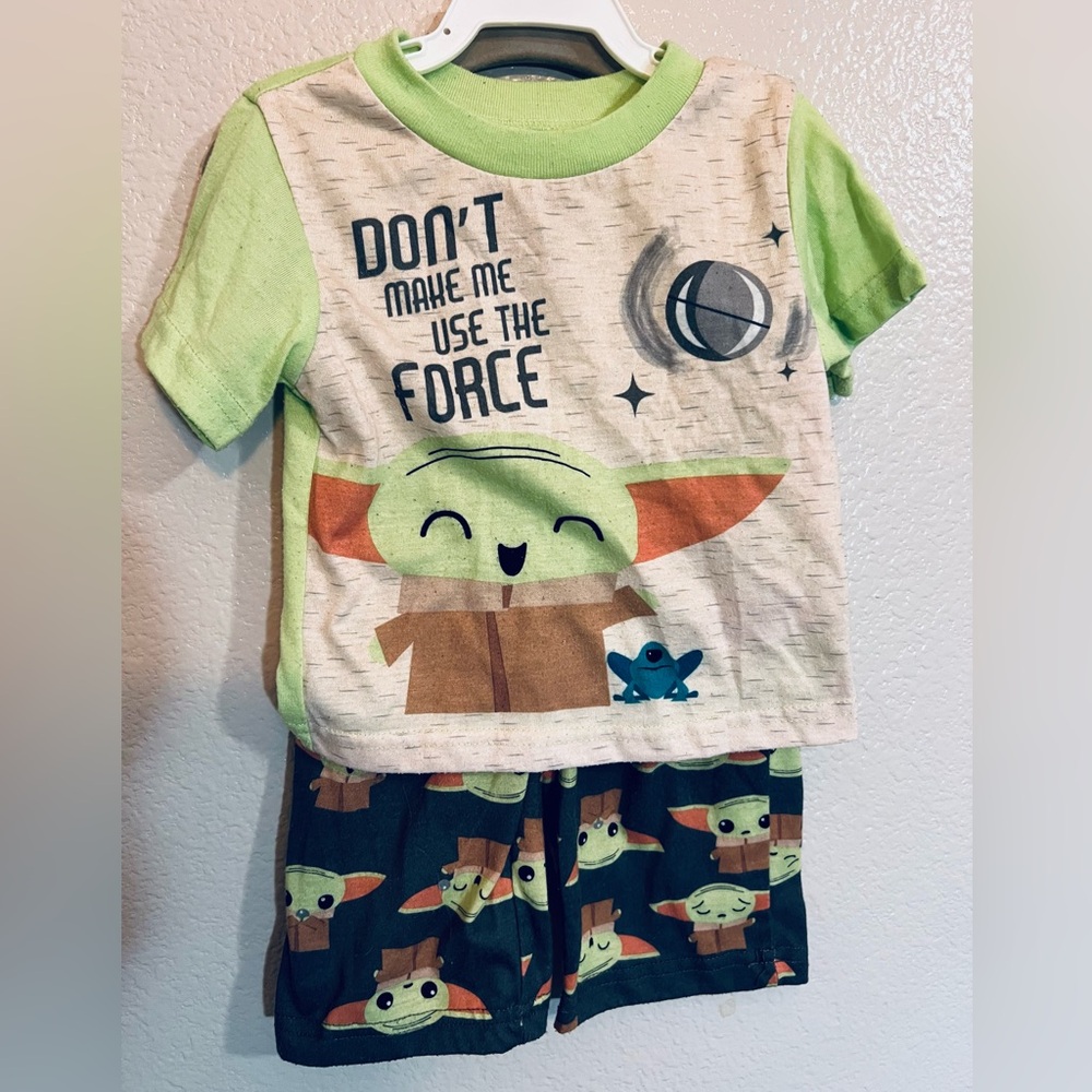 Baby Yoda Grogu Star Wars Mandalorian Pajama Set 12M Baby